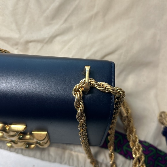 Tory Burch Small Eleanor Convertible Leather Shoulder Bag AUTHENTIC - Picture 3 of 10